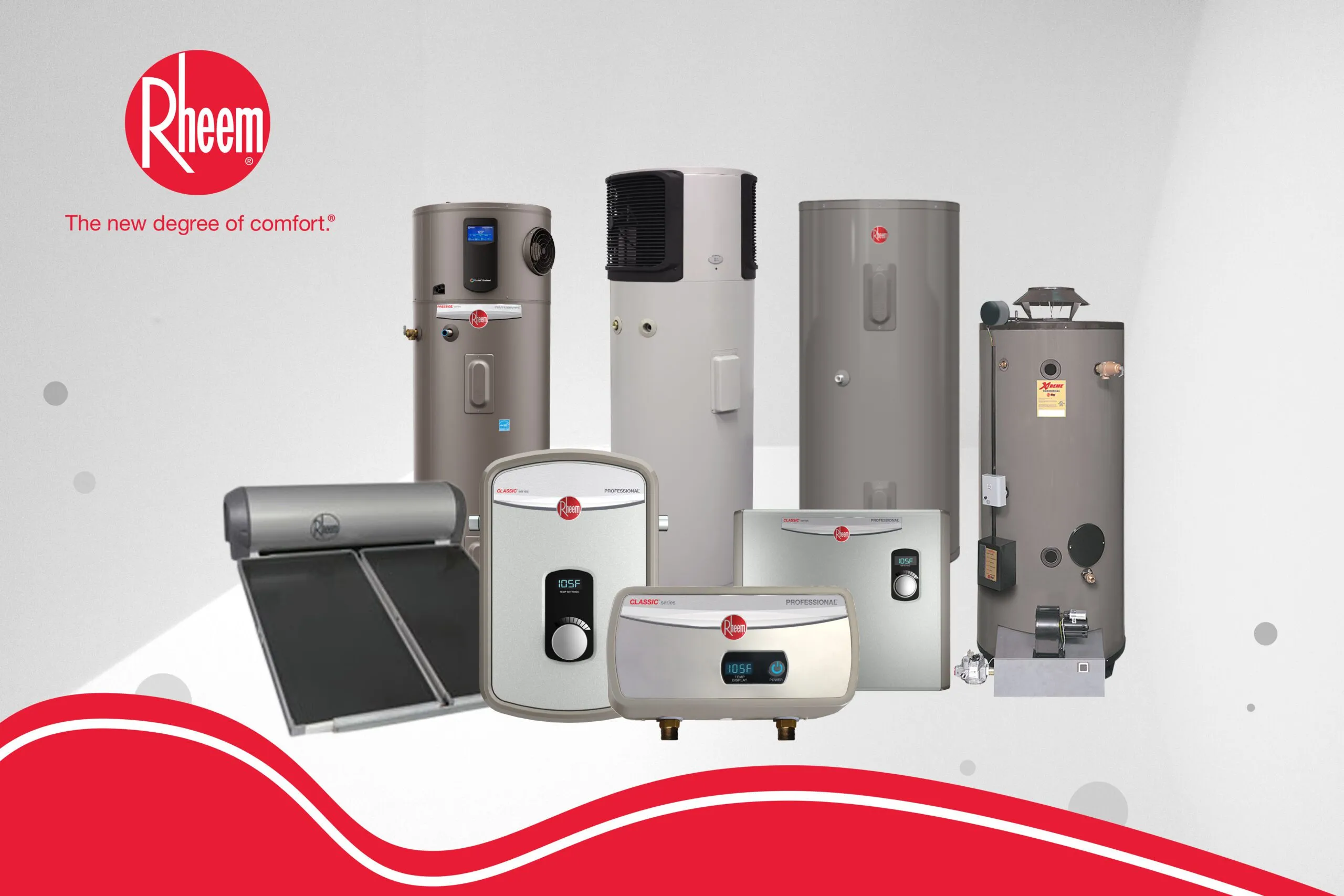 Electric water heater products by Rheem Philippines